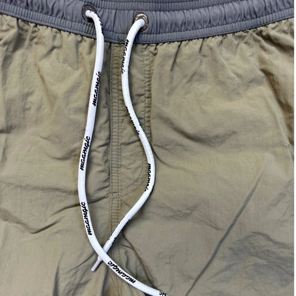 Maamgic‎ Swim Trunks Mens XL Olive Green Excellent 5